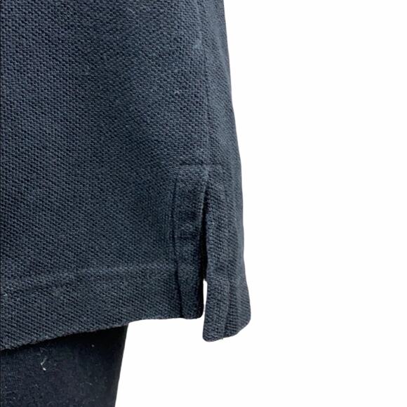 MICHAEL Michael Kors Black Pique Sleeveless Ruffle Tie Neck Split Hem Tank Top M - Picture 7 of 15